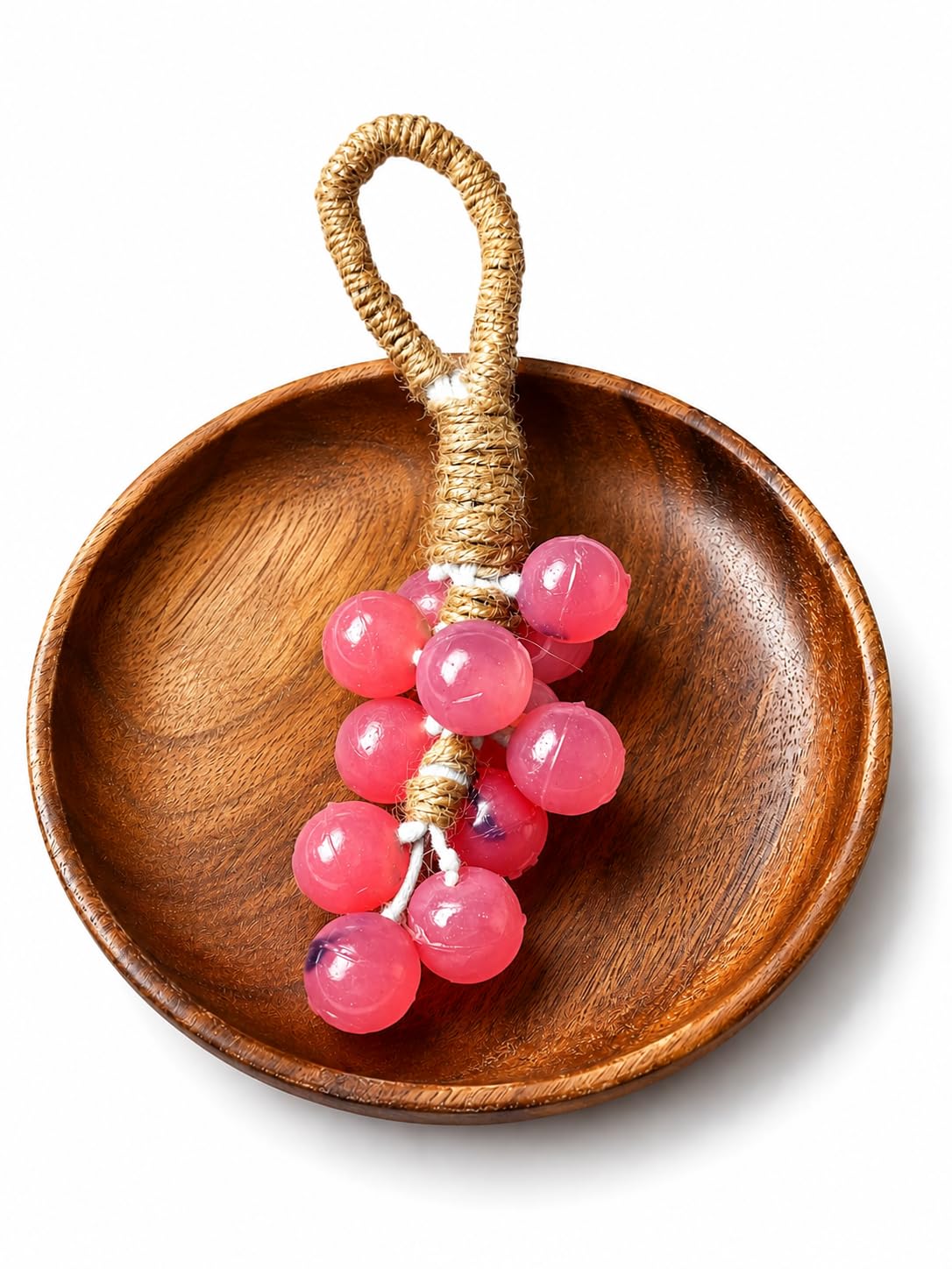 Shiny Rose Grape Shaped Soap with Rose Scent | Gentle Cleansing, Natural Ingredients, Hanging Rope Loop, Pink Grape Design, Soothing Fragrance-image-28