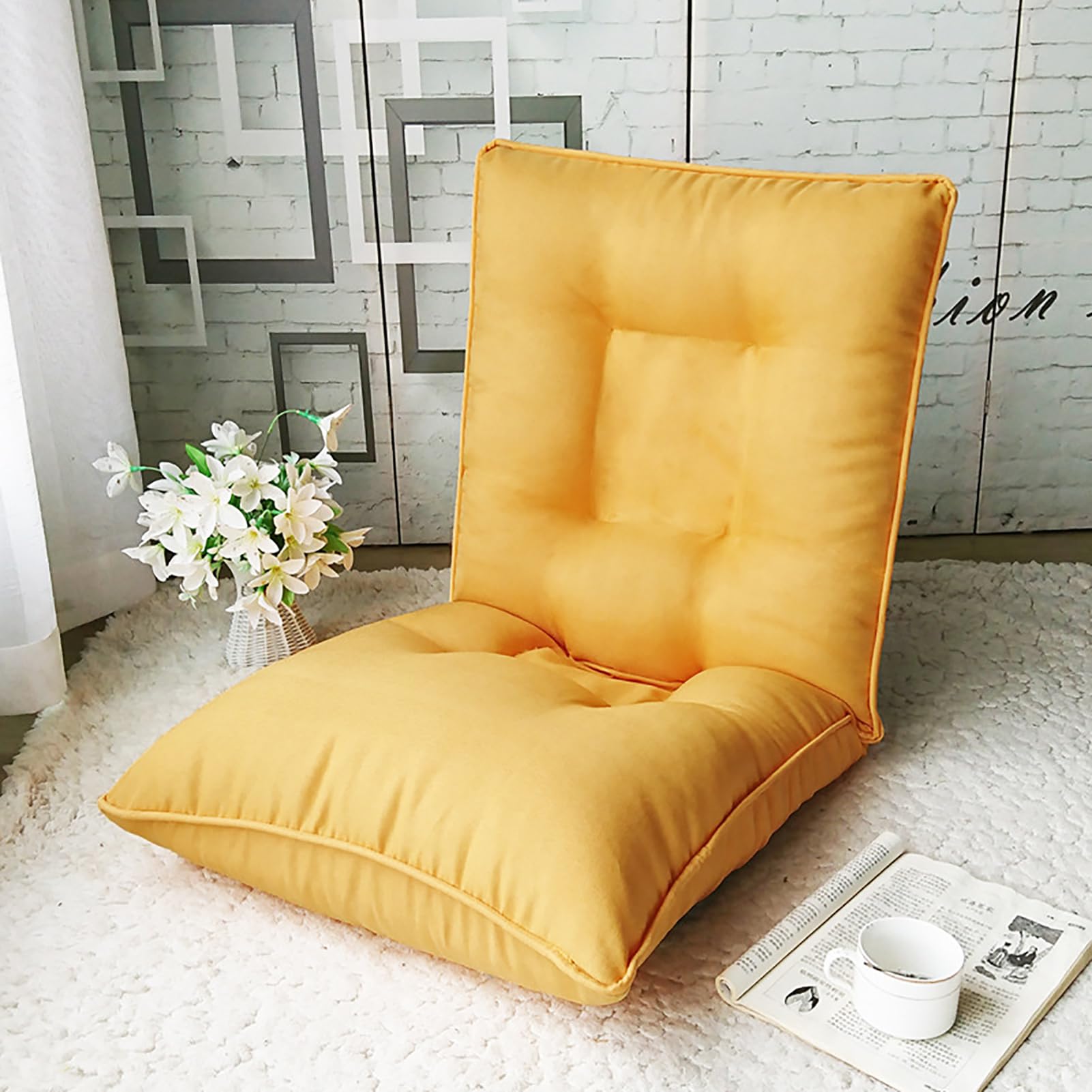 Chaise paresseuse pliante avec support dorsal ergonomique