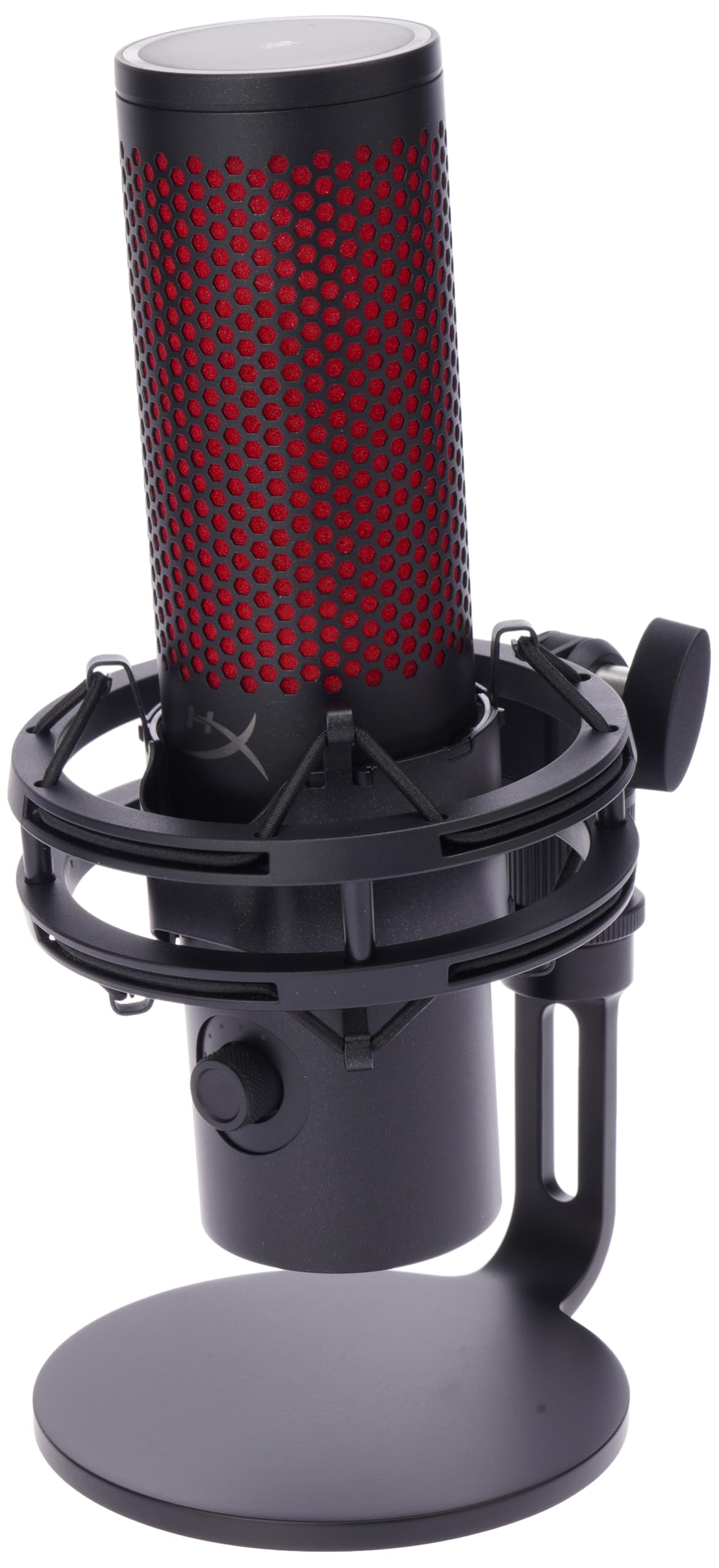 HyperX QuadCast 2 - Microfono USB per Gaming, Streaming e Podcasting, con controlli integrati, illuminazione LED, supporto antiurto rimovibile, PC, Mac, PS5, PS4, USB-C, colore: nero