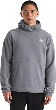 THE NORTH FACE Mens Glacier Fleece Pullover | 3 Piece Hood With Secure Zip Kangaroo Hand Pockets