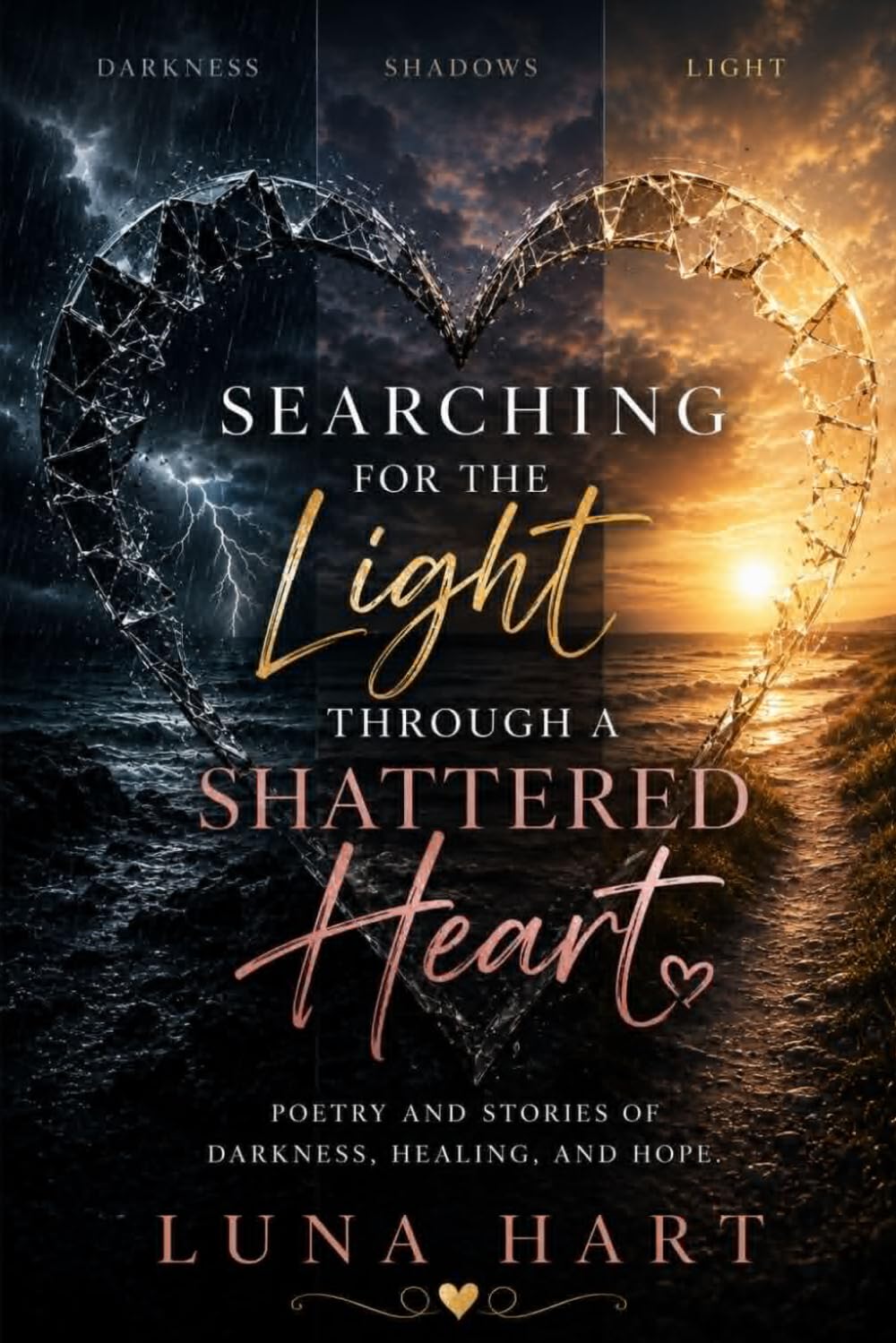 Searching for the Light Through a Shattered Heart: Poetry and Stories of Darkness, Healing and Hope