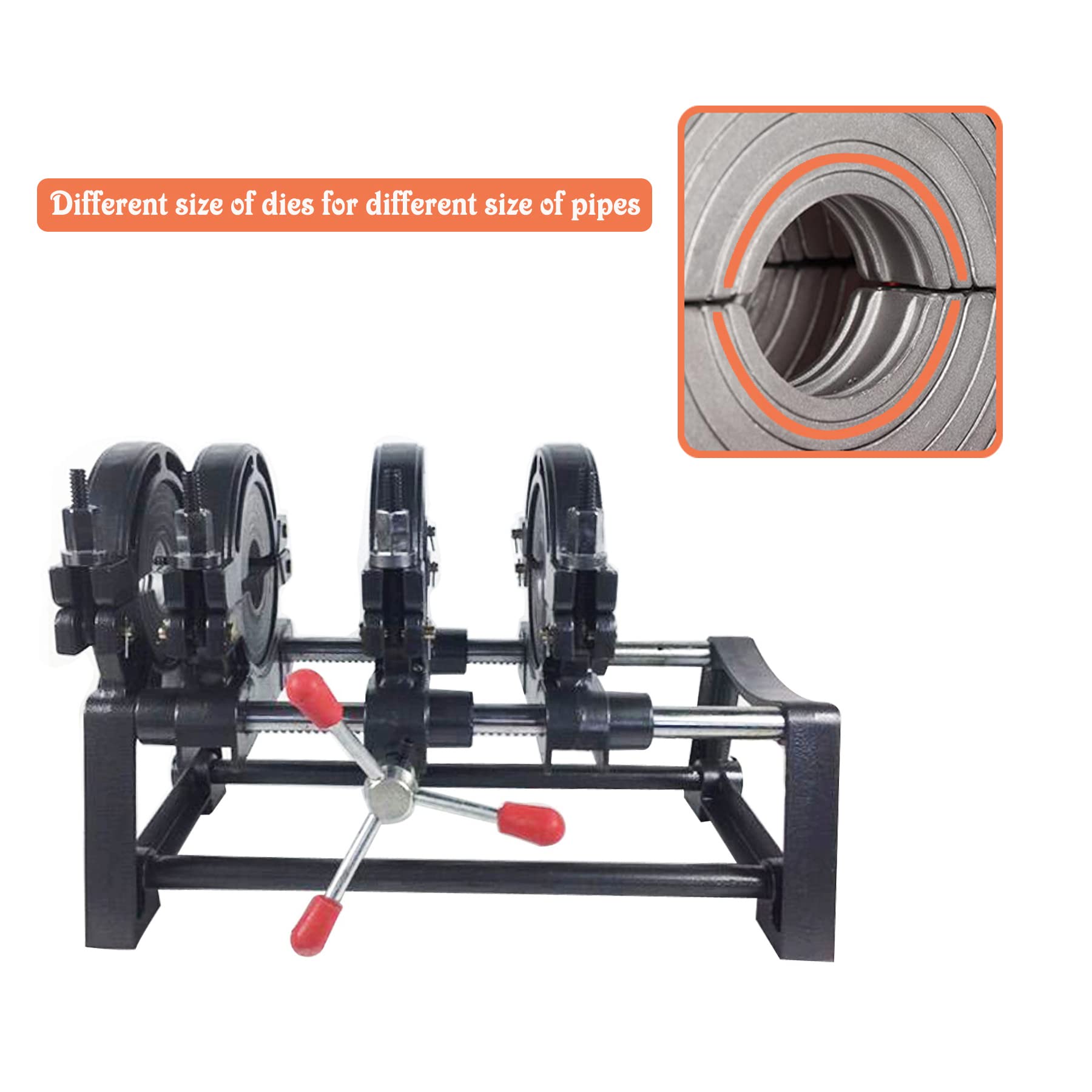 TECHTONGDA Pipe Welder Electric Tube Butt Fusion Machine Hot Melt Solder for PE PP PB PVDF PPR (2.48