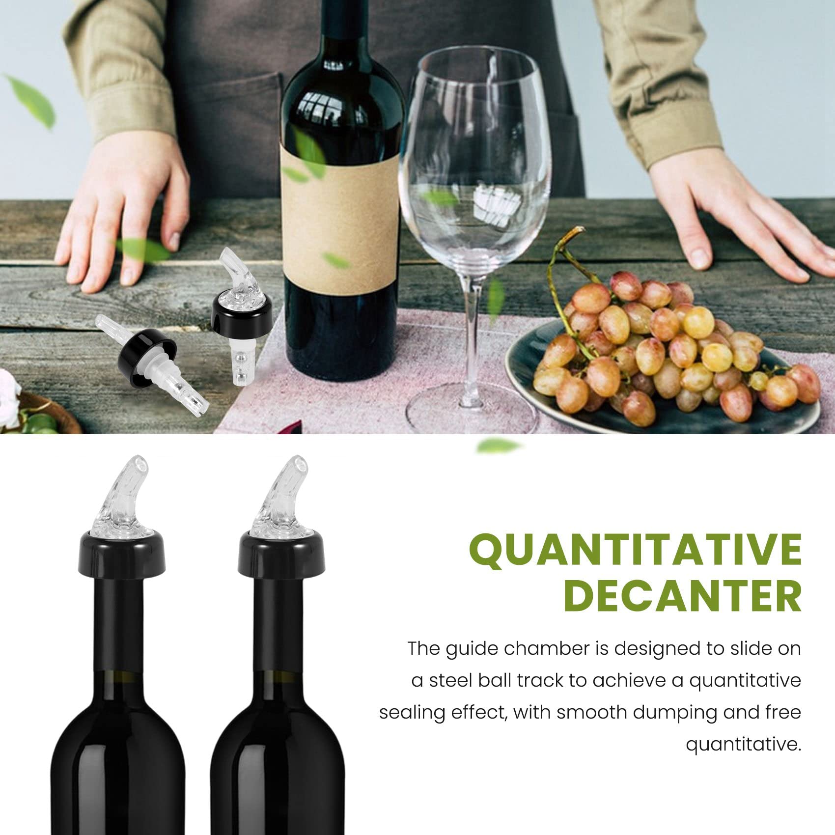 Versare beccucci | Versatori di bottiglie di liquore per alcol, vino | Dispenser facile per bottiglie di olio d'oliva e aceto | Accessori bar arredamento
