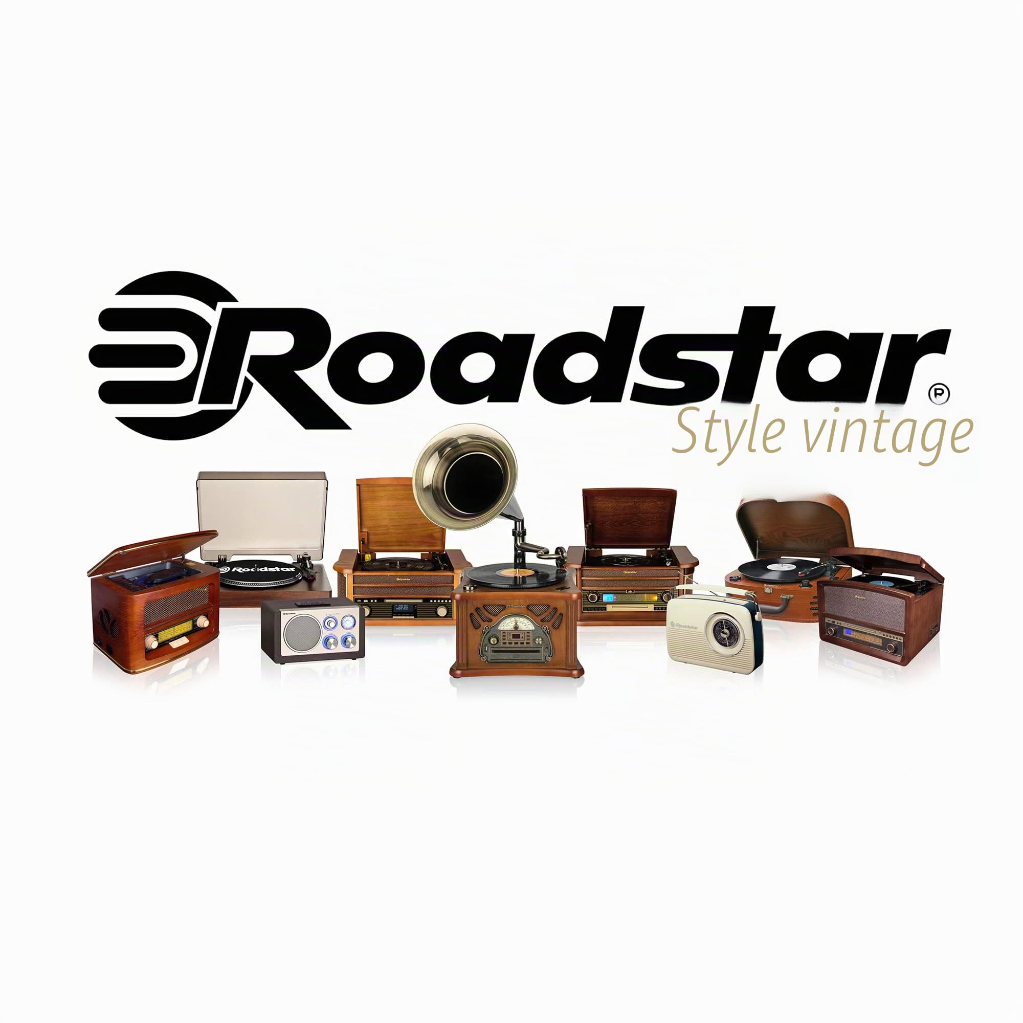 Roadstar HRA1782ND+BT Stéréo Vintage, Radio Dab/Dab+/FM, Lecteur CD-MP3, Stéréo, Bluetooth, USB Fonction de Enregistrement, AUX in RCA, Télécommande, Connexion pour Casque, Rétro, en Bois