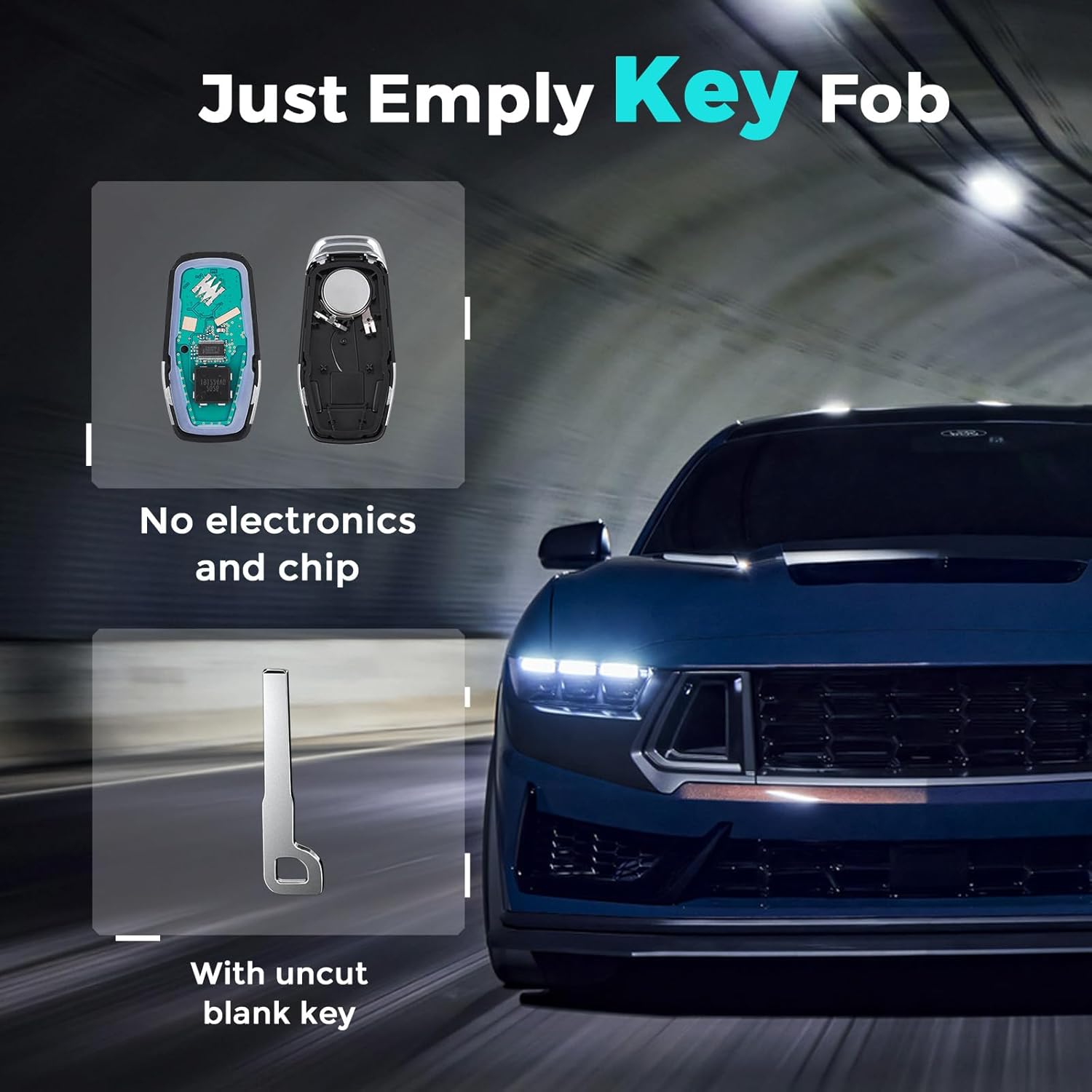 Key Fob for Ford Mustang Fusion 2013-2017, Smart Remote Keyless Entry for Explorer Edge/Lincoln MKX MKZ MKC (FCC ID: M3N-A2C31243300)