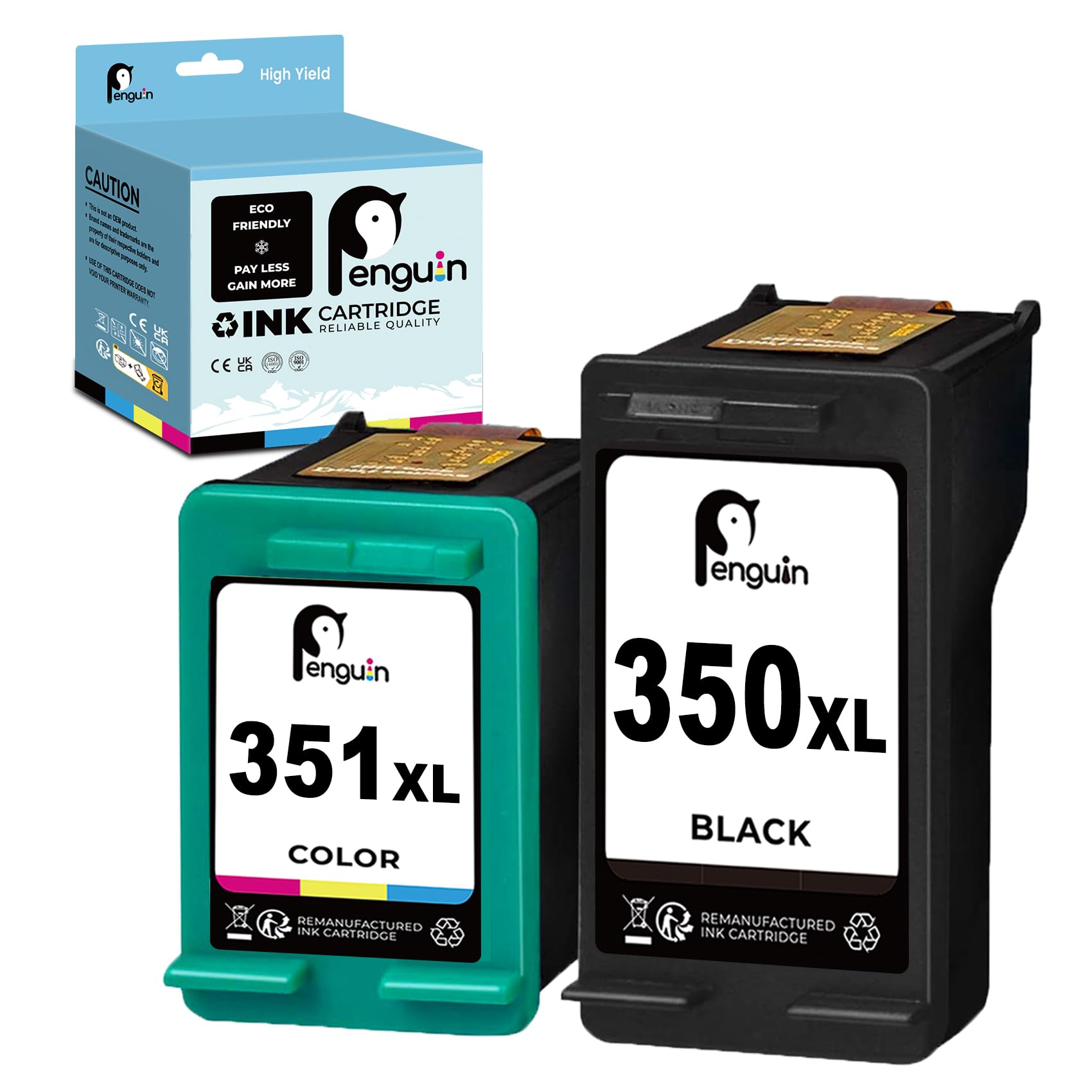 Kit Cartouches D'encre Compatibles HP 350 XL & 351 XL - Pour Imprimantes Photosmart C4485, C4500... - Marque Encre4U