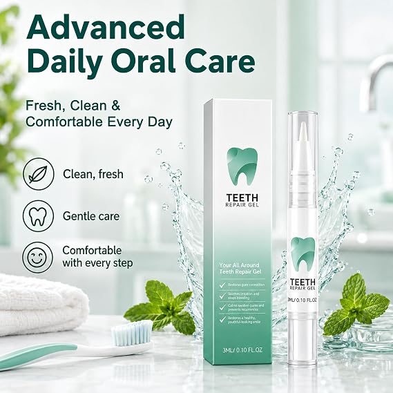 Cureend Teeth Repair Gel, Gum Treatment & Whitening Pen Essence, 2Pcs