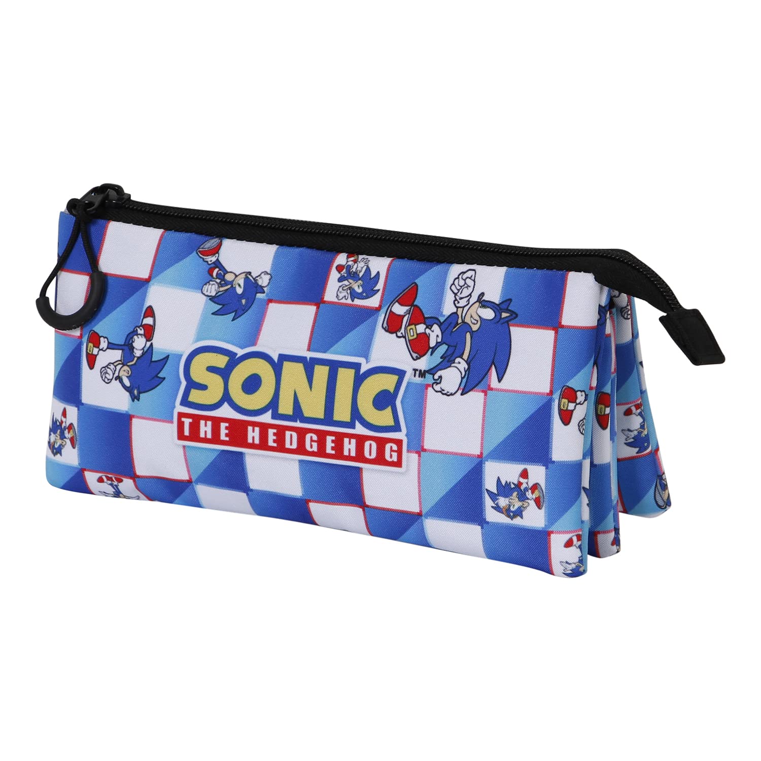 Sonic The Hedgehog - SEGA Sega-Sonic Blue Lay-Portatodo Triple FAN 2.0, Azul, 23 x 11 cm