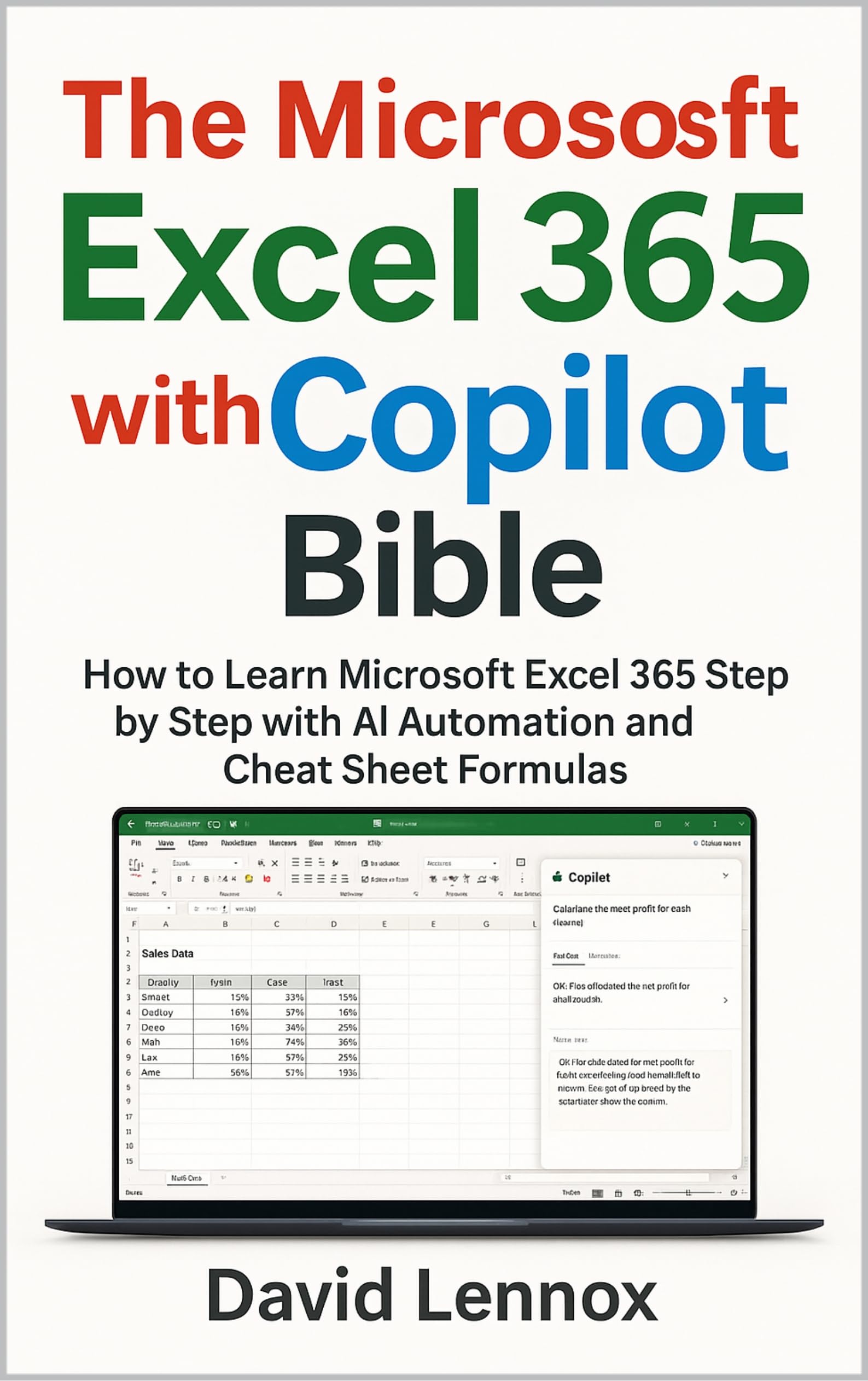 The Microsoft Excel 365 with Copilot Bible: How to Learn Microsoft Excel 365 Step by Step with AI Automation and Cheat Sheet Formulas