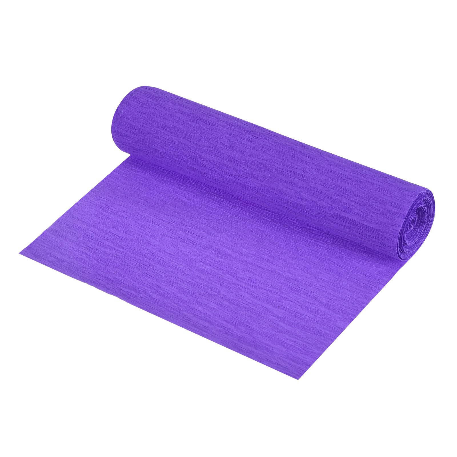 sourcing map Crepe Paper Roll Crepe Paper Decoration 8.3ft Long 5.9 Inch Wide for Wedding Ceremony Various Festivals Decoration, Purple โ image 1