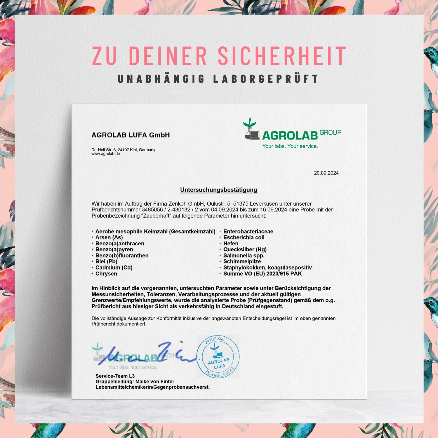 NATURTREU® Haar Vitamine - 451mg Silizium hochdosiert & Biotin Zink Selen für Haare - Kieselsäure aus Bambus, Kupfer, Iod, Brennnessel und B-Vitamine - 120 Kapseln - Vegan aus Deutschland