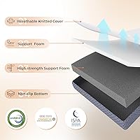 Vista 3 de Sweetnight Tri Folding Mattress - 4-inch Foldable Mattress with a Collapsible and Washable Cover Medium-Firm with Non-Slip Design Suitable for