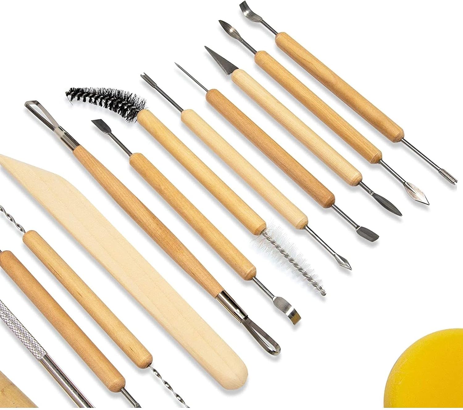 Pottery and Clay Sculpting Tools for Arts and Crafts (24 Pieces)