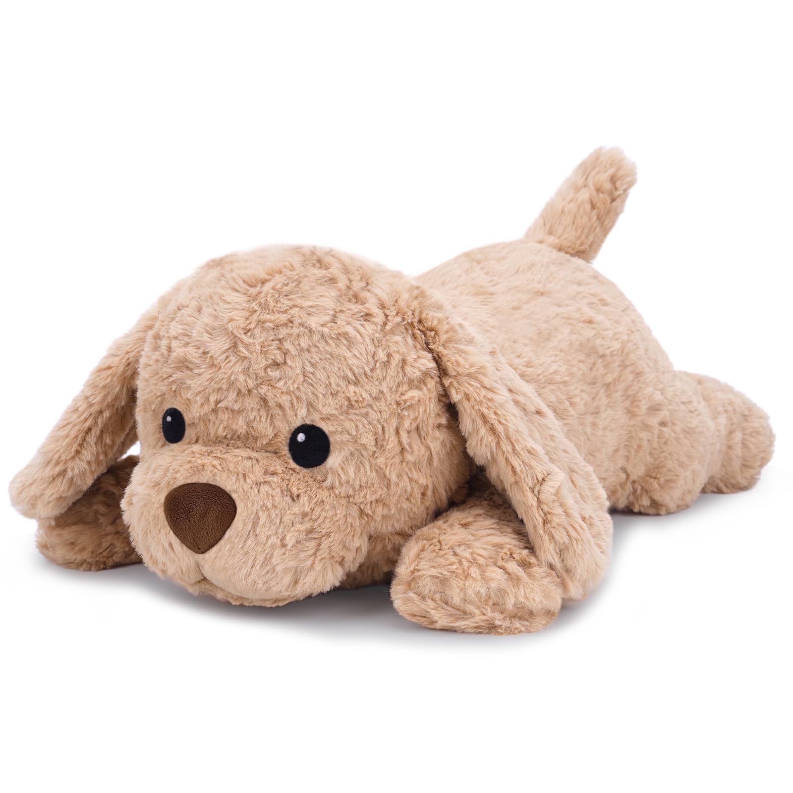 SQEQE Weighted Stuffed Animals Labrador Retriever, Weighted Labrador Plush, Cute Labrador Dog Pillow Toy for Kids Adults, 9.8Inch