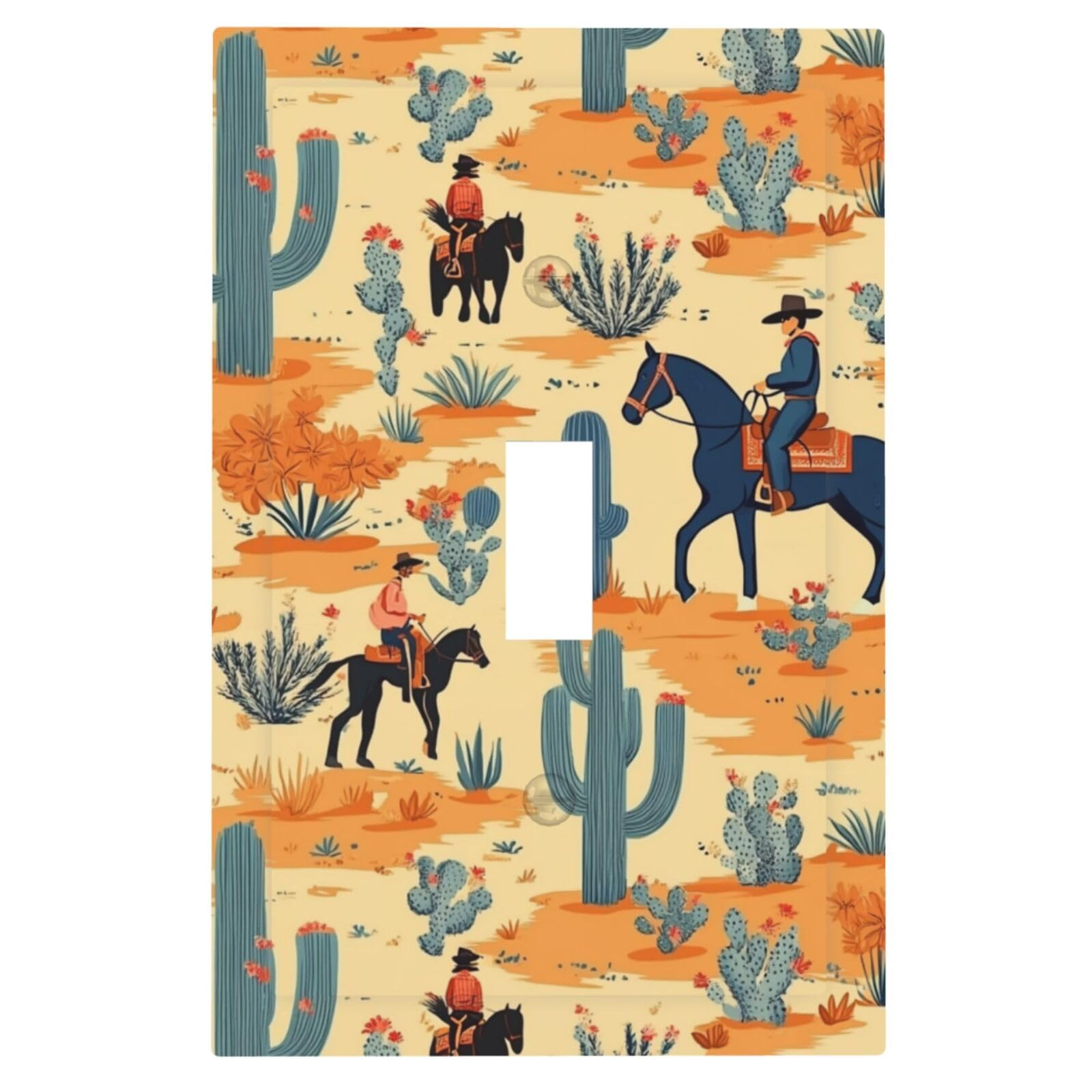 Placa decorativa de pared West Cowboy Desert con acabado de alta resistencia
