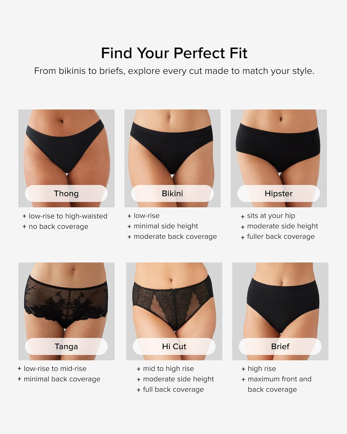 Wacoal Women's Embrace Lace Full Coverage Hi-Cut Brief Panty, 841191 - Image 5