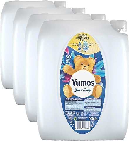 Yumoş Çamaşır Yumuşatıcısı Bahar Tazeliği 5 L (4 paketi)
