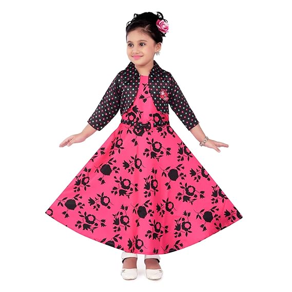 Wish Karo Girls Long Gown Dress With Jacket Lf216 Amazon In Clothing Accessories