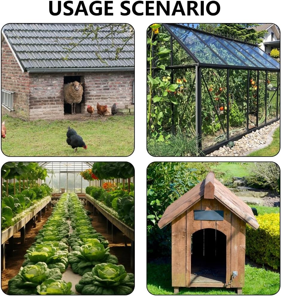 Solar Powered Exhaust Fan 15W Chicken Coop Ventilation Energy Efficient Panel