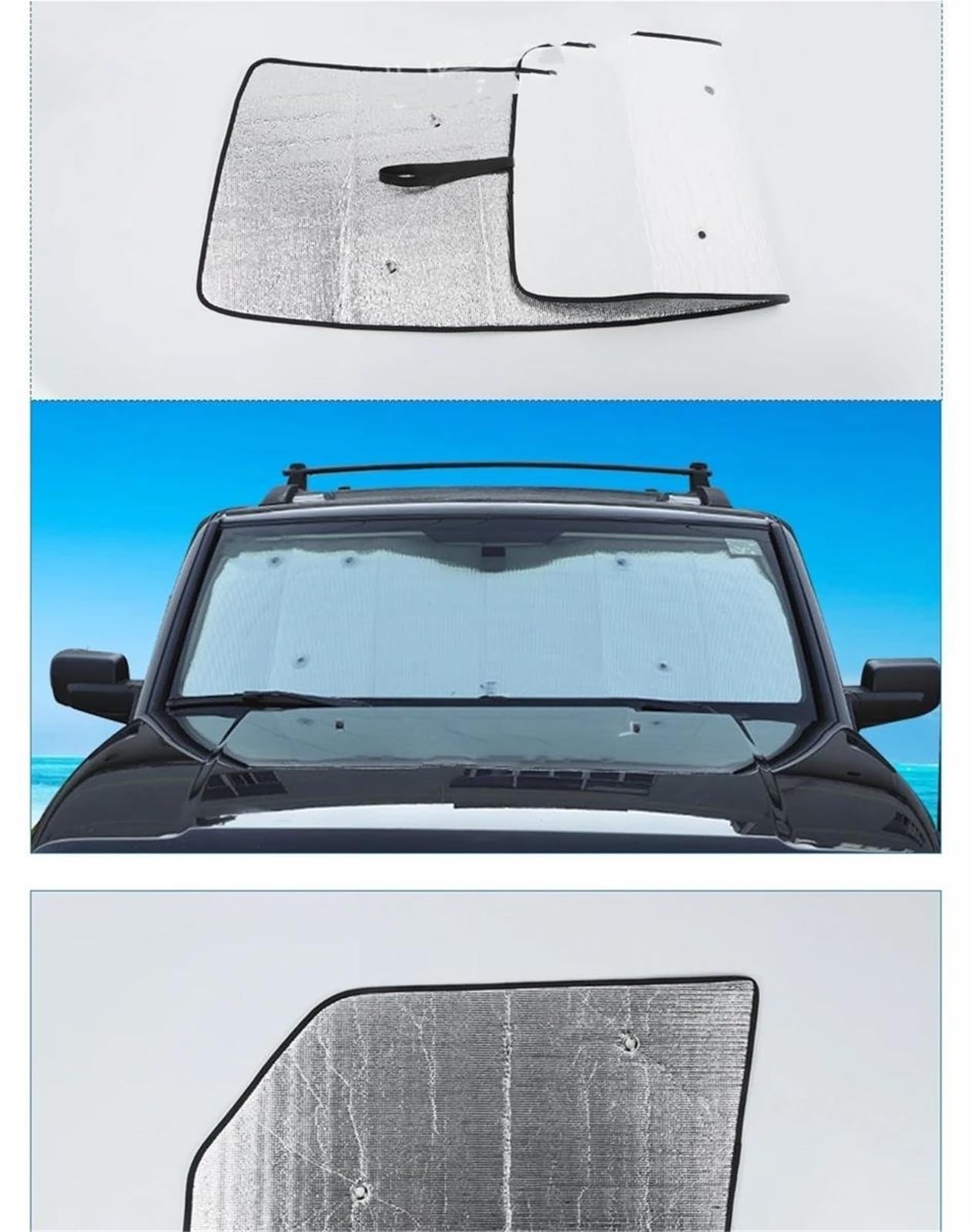 Parasoles Laterales Para Jeep Para Grand Para Commander 2006-2010 Cubierta Parasol Parabrisas Delantero Trasero Coche Para Ventanas