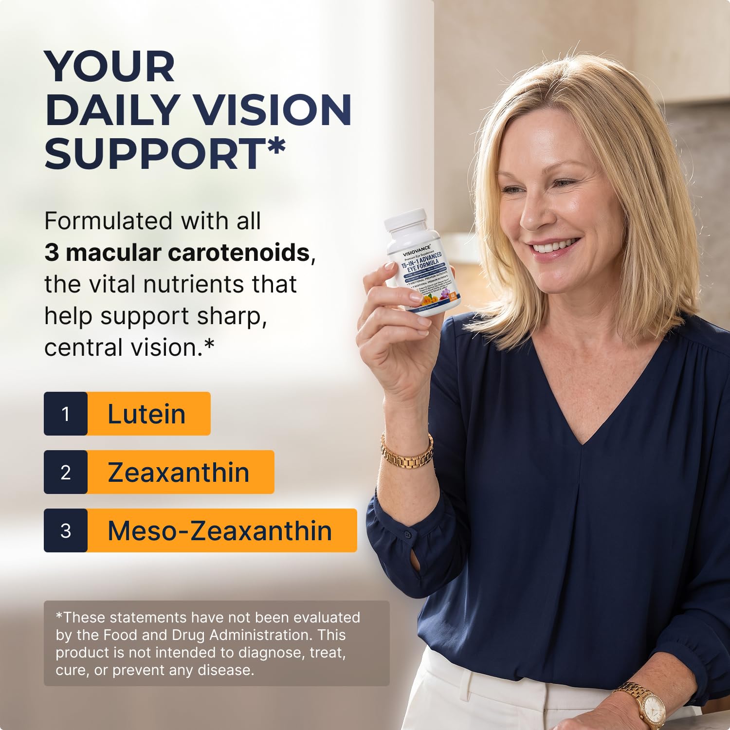 Eye Health Supplement, 3 Macular Carotenoids, 30 Capsules — Amazon image 2
