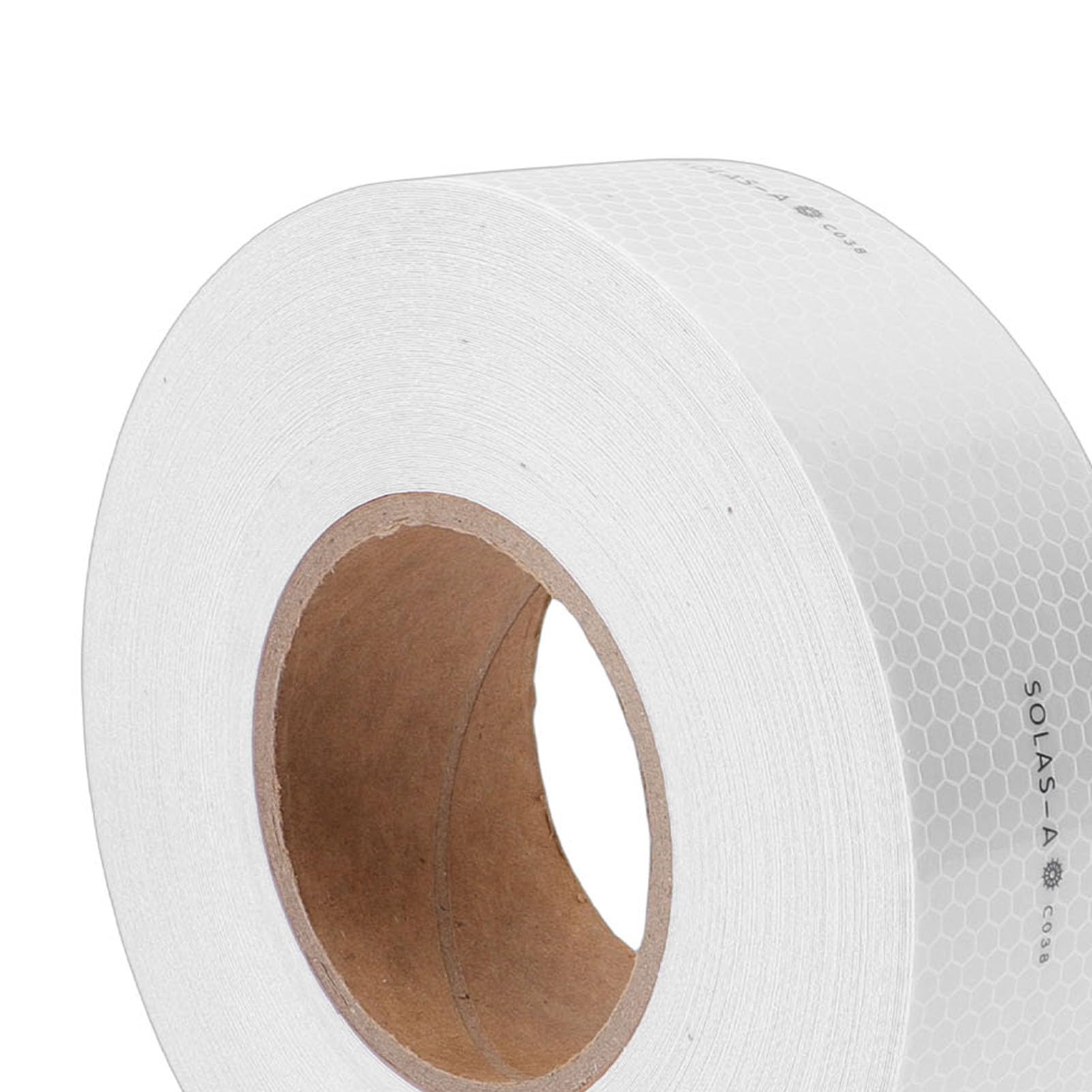 Haofy Bande Réfléchissante Marine à Motif de Grille Hexagonale en PVC Conforme à SOLAS 50 Mm X 150 Pieds Bande Réfléchissante de sécurité à Forte Adhérence pour Bateaux, Gilets de Sauvetage,