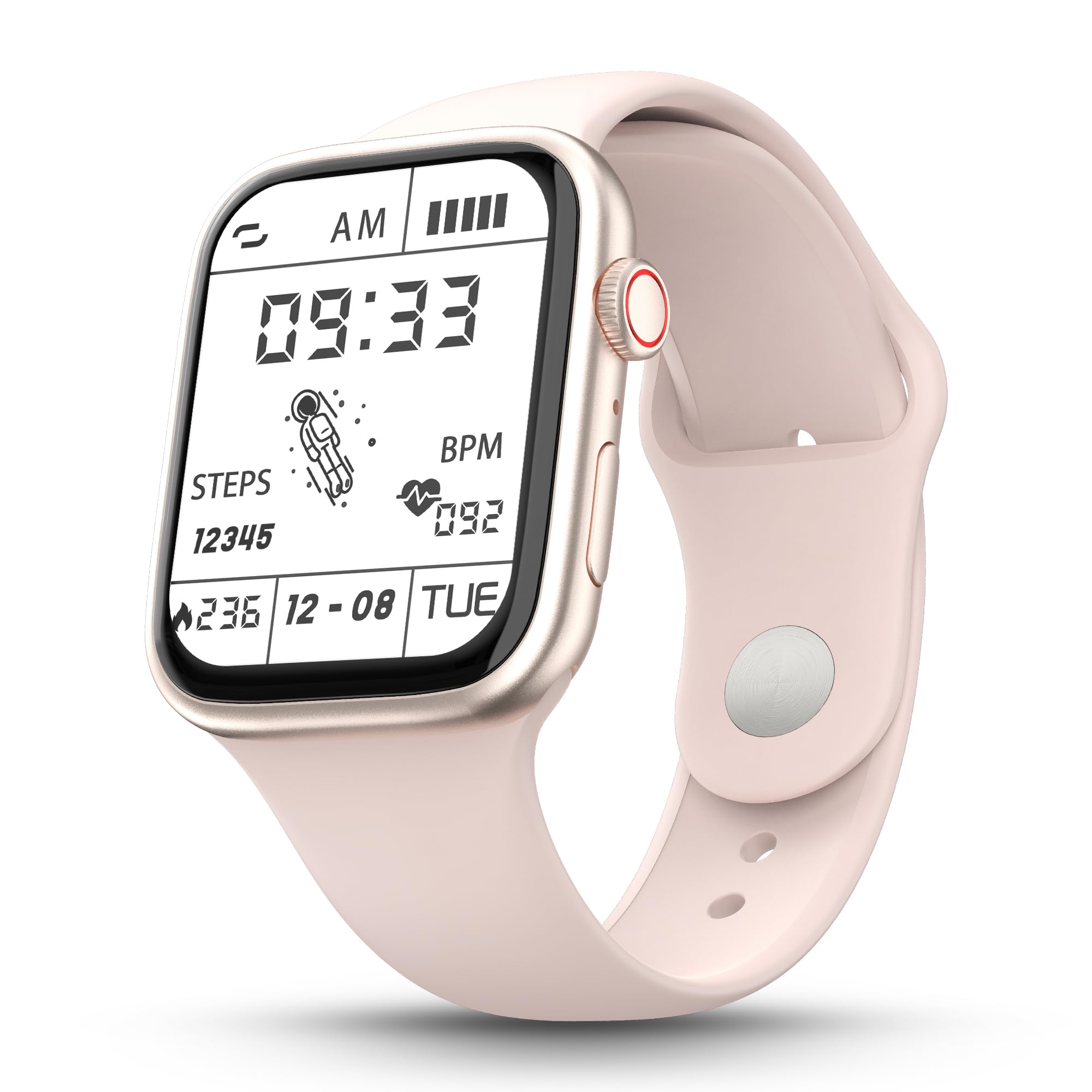 PebbleRise Smart Watch Ivory Gold