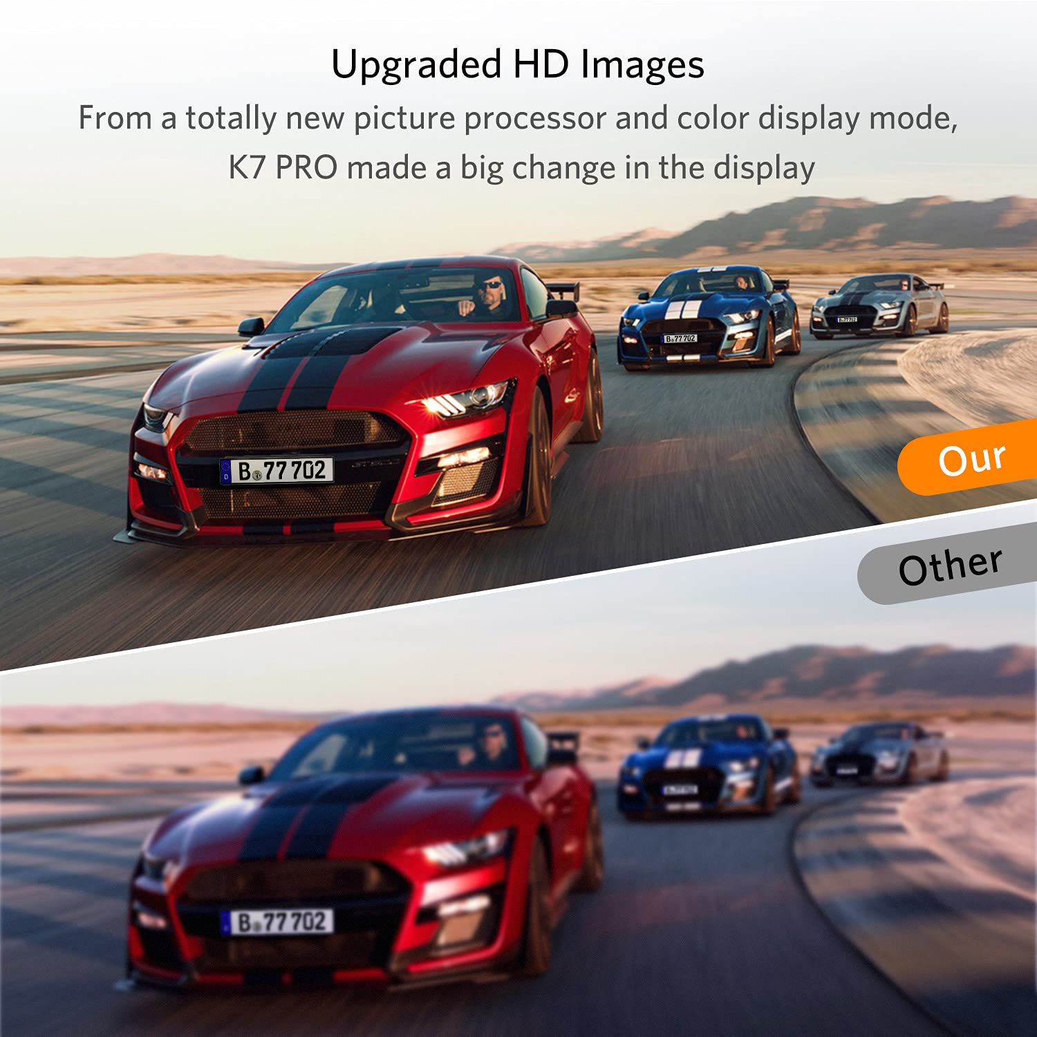 Digital Kabellos Rückfahrkamera Set K7PRO 2 Kameras 5" HD Monitor IP68 Wasserdicht Nachtsicht