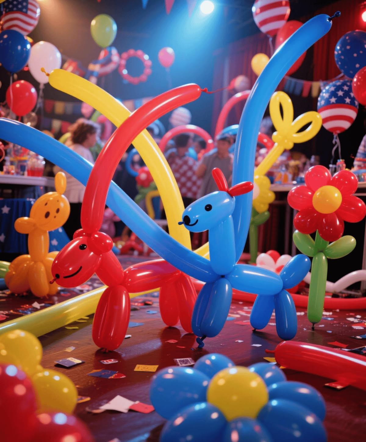 1000 Pcs 260 Balloons 3 materials Include 600 Pcs Matte 200 Pcs Metallic and 200 Pcs Pastel Long Balloons Used to create a variety of shapes