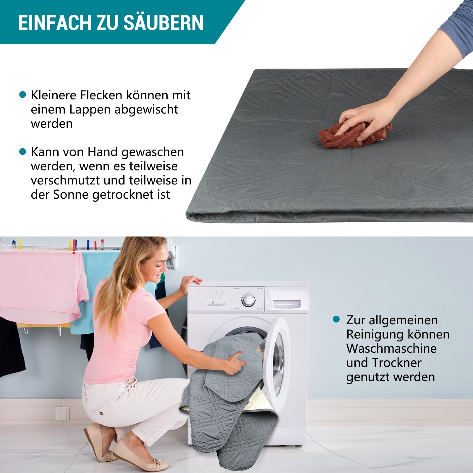 Coperta Impermeabile Per Cani Mocobo 205x130cm - Antiscivolo, Lavabile, Per Divano E Letto - Foto 12