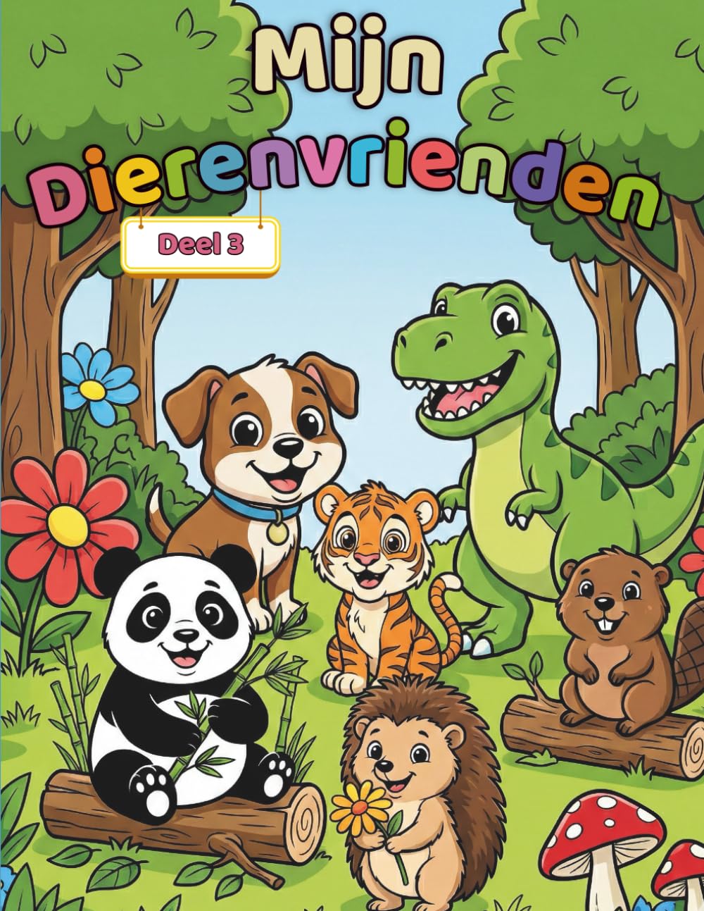 Mijn Dierenvrienden – Deel 3: Schattig dierenkleurboek voor kinderen van 3 tot 6 jaar