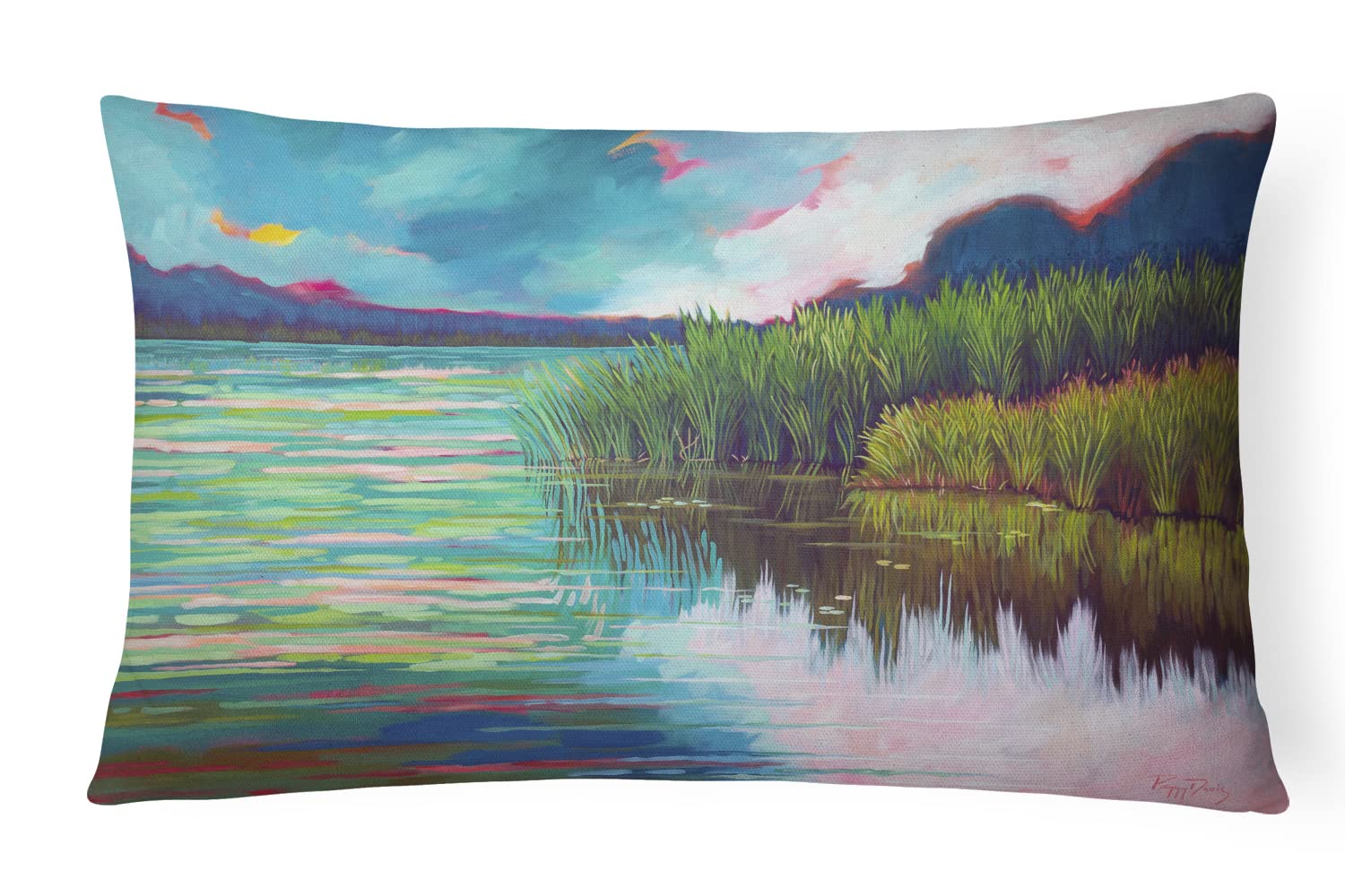Coussin pour patio multicolore en toile imperméable rectangulaire 30x40cm oreiller de jardin
