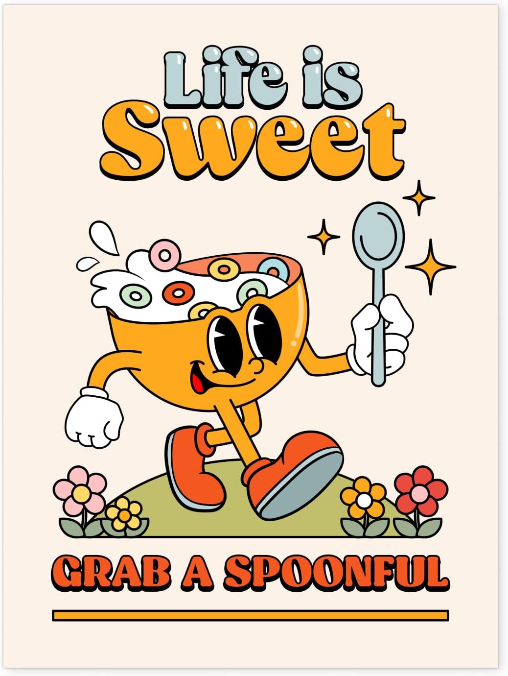 Palettes and Prints Retro Posters for Room Aesthetic, Cute