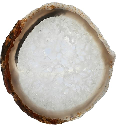 Miniatura 11 de rockcloud 1 pieza de piedras geodas de ágata chapada en oro, tarjeta de lugar, decoración irregular para el hogar, colección de cristales curativos