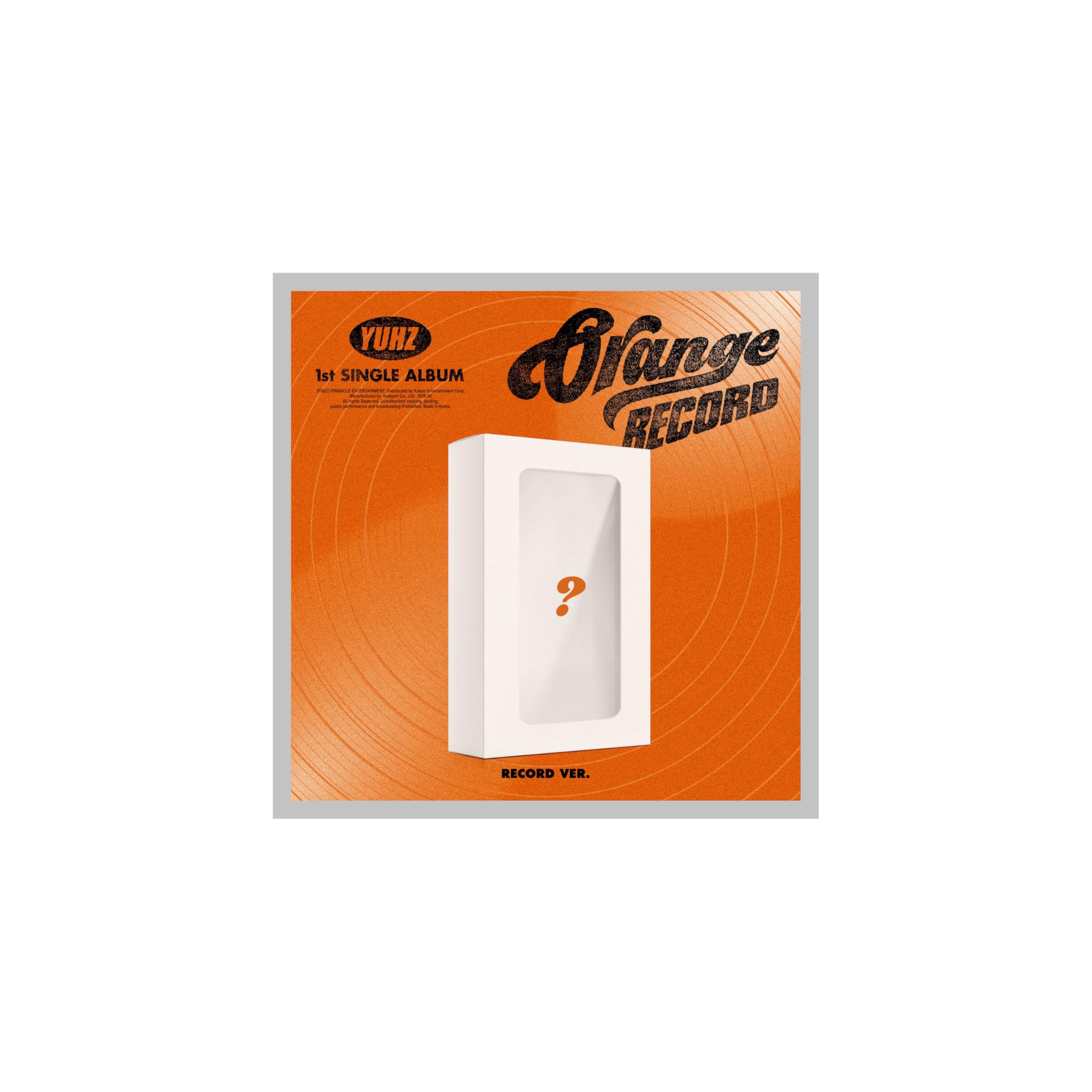 YUHZ Orange Record 1er album unique My Boyz édition rare B