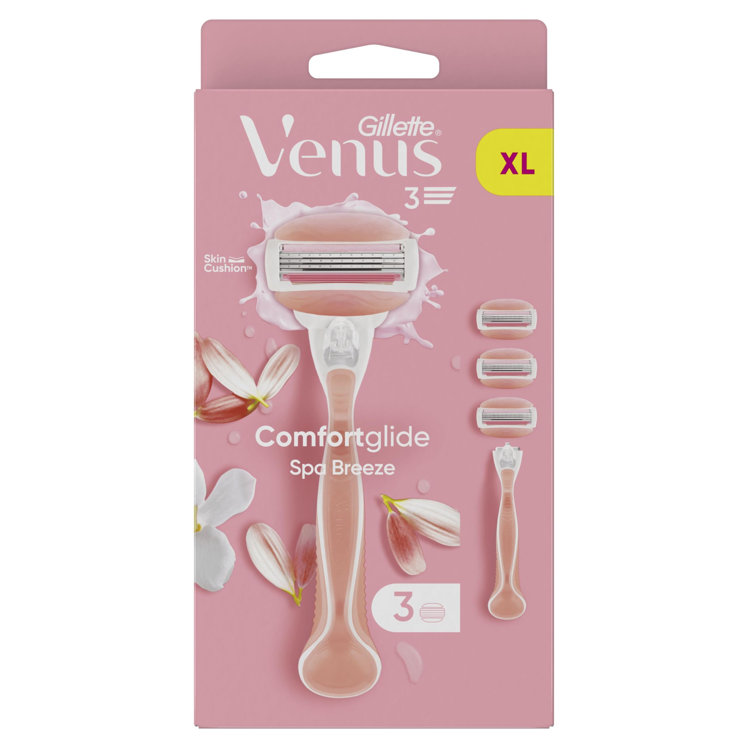 Gillette Venus ComfortGlide Breeze Máquinilla de Depilación Para Mujer + 2 Cuchillas de Recambio, 3 Venus Recambios Para Una Depilación Suave, Apurada Y Duradera (el embalaje puede variar) — view 10