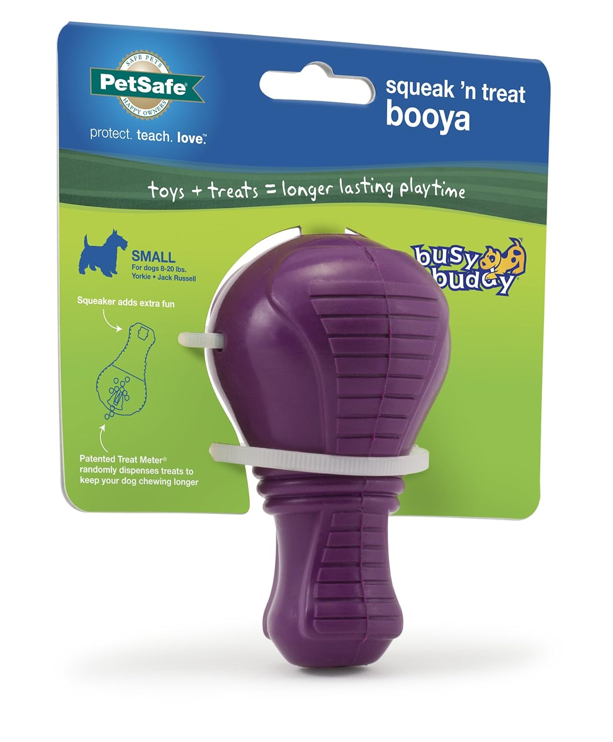PetSafe Busy Buddy Squeak N Treat Booya - Small