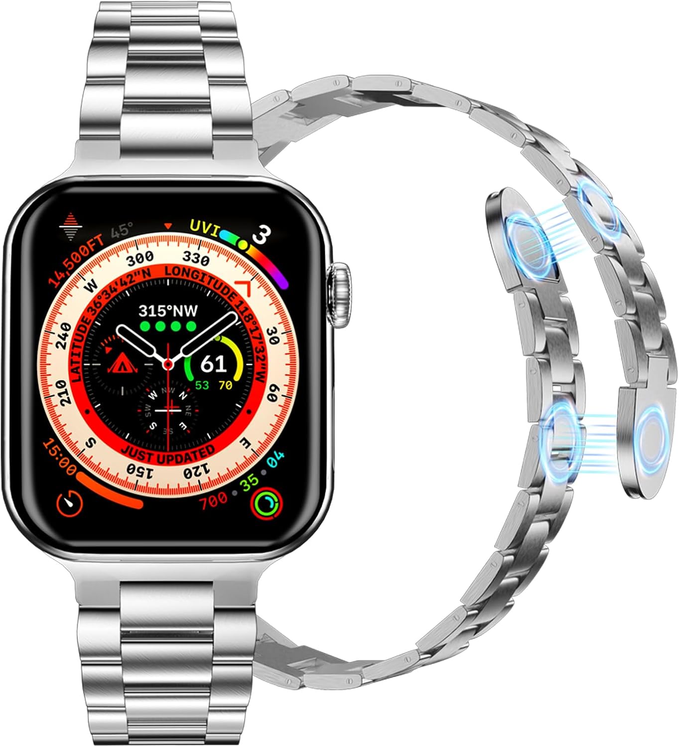 Stainless Steel Apple Watch Iphone Compatible MOFREE Compatible