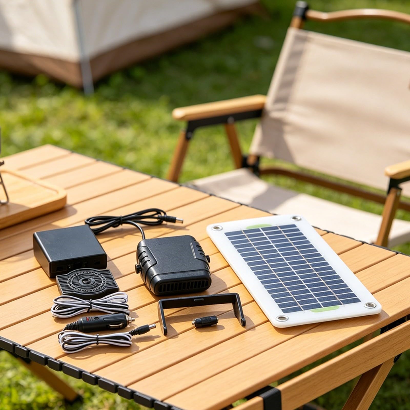 Termoventilatore solare portatile 30W 12V con pannello in silicio cristallino per auto e campeggio, ventilatore ad aria calda compatto per esterni