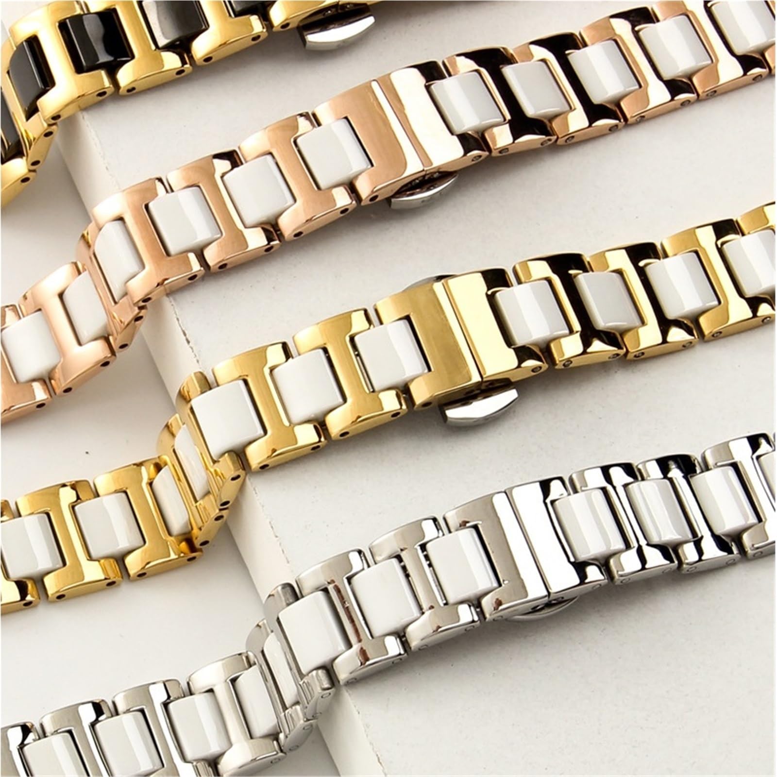 Correa de reloj repuesto cerámica liberación rápida, cómoda, duradera, transpirable, adecuada tanto for hombres como for mujeres