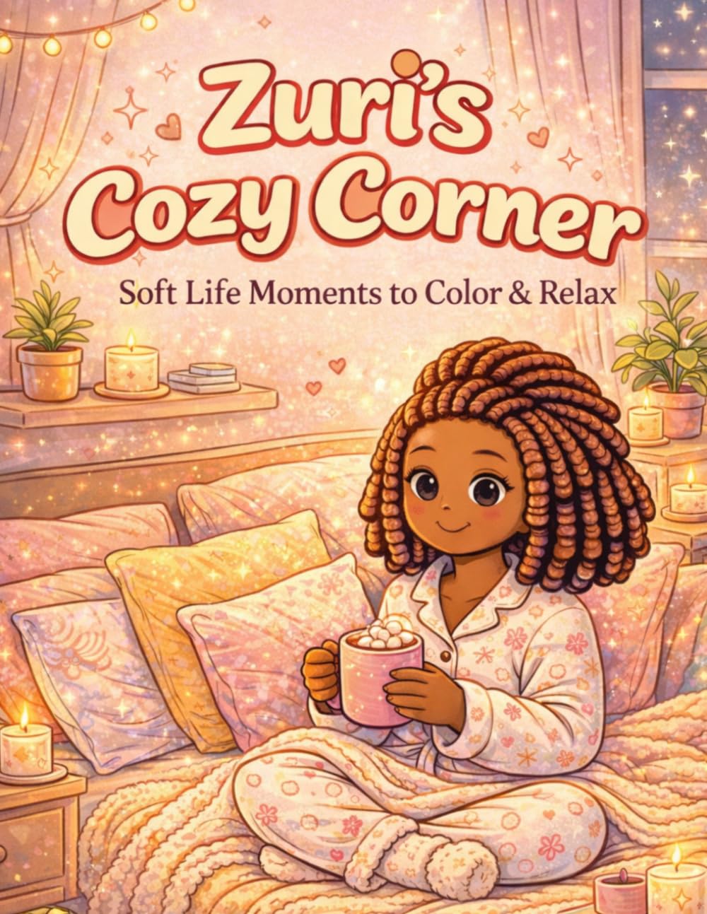 Zuri's Cozy Corner: Soft life Moments to color and relax
