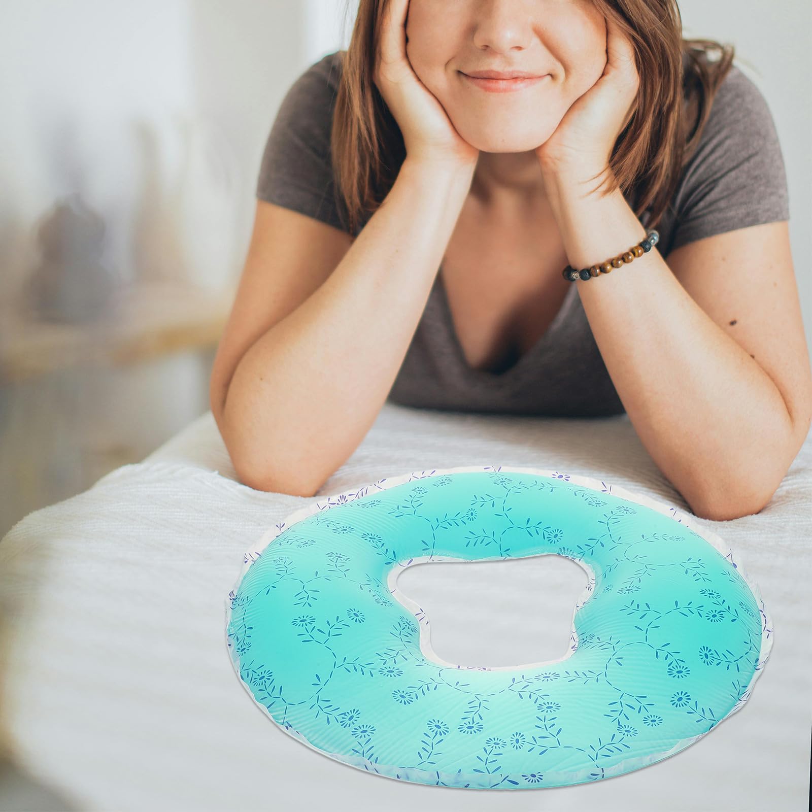Ciieeo Almohada Facial y Fácil de Limpiar de Silicona para Masaje Soporte Cómodo Adecuado para Salones de Belleza y Cuidado Personal