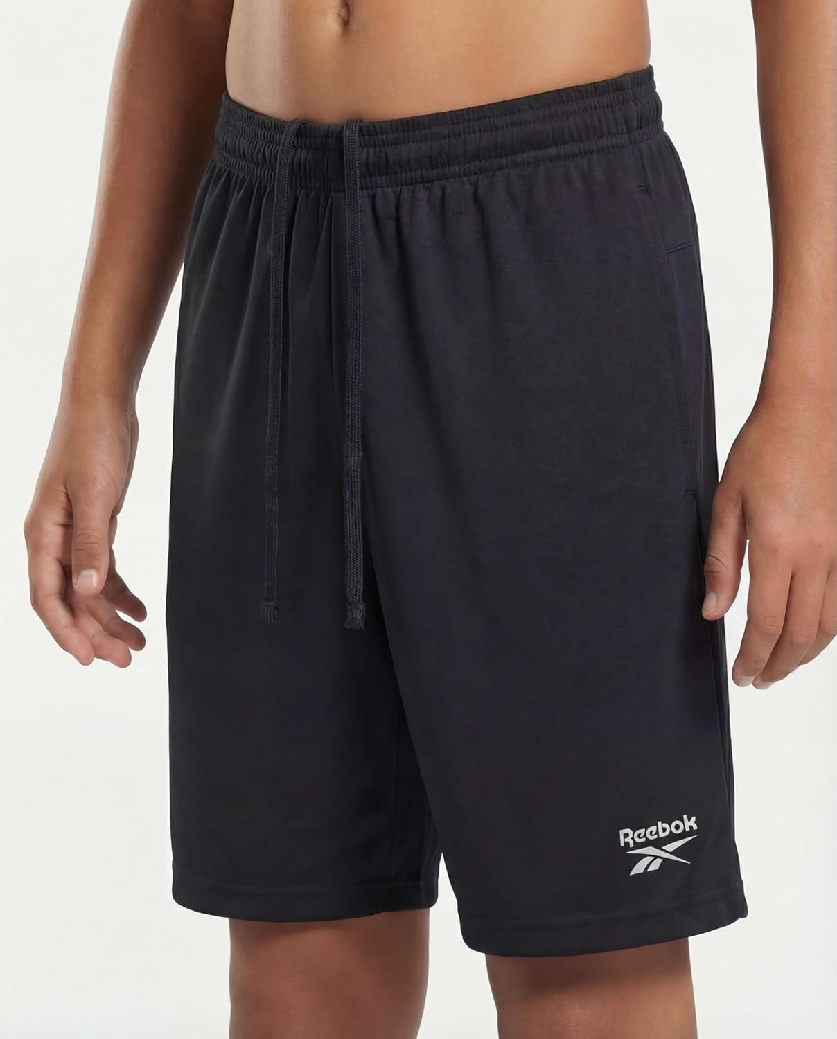 Reebok 4 Pack: Boys' Dry Fit Athletic Shorts - Kids Teens Youth Active Running Basketball Soccer Workout Short Size 6-18