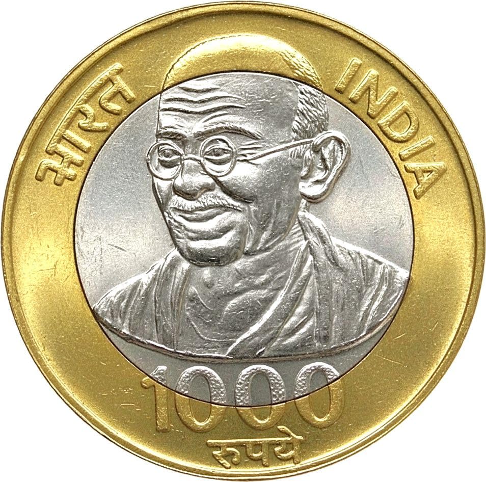 1000 Rupya 2025 Mahatma Gandhi, India Old Rare to Find-image-3