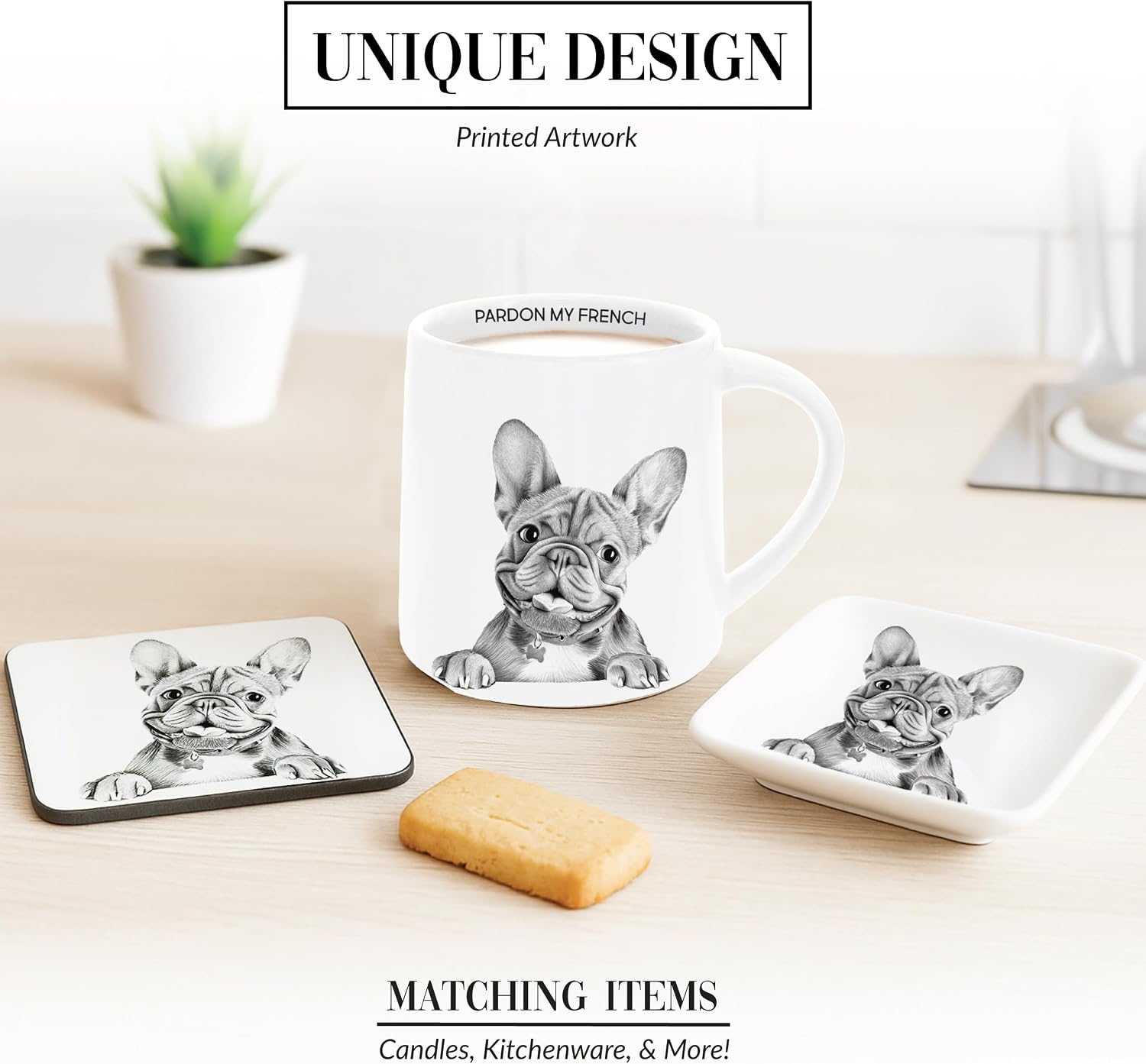 Frenchie 4.25" Coaster image 4
