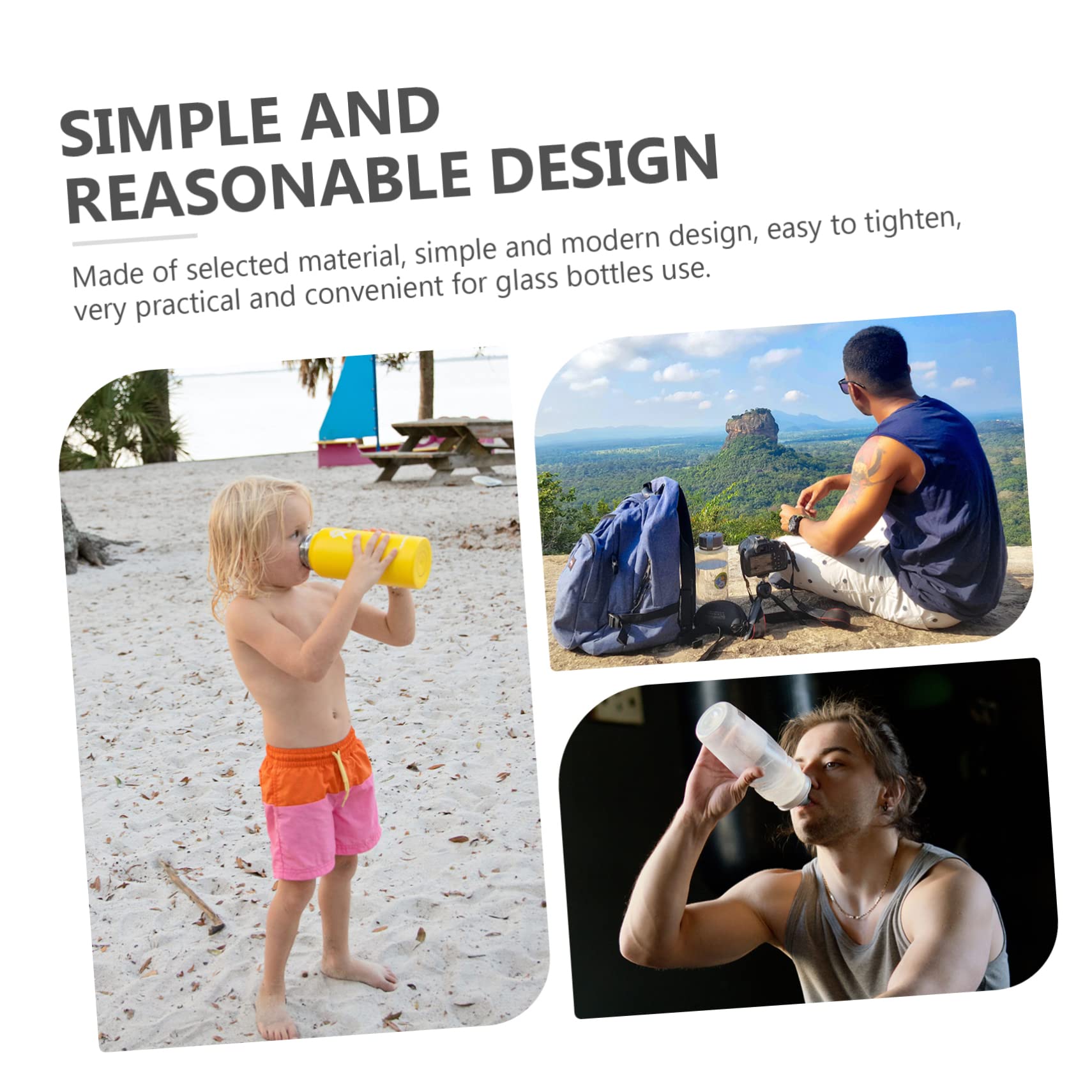 Mipcase Seal Replacement Caps 50pcs Cosmetics Pointed Caps Leakproof Bottle Lids for Glass Bottles