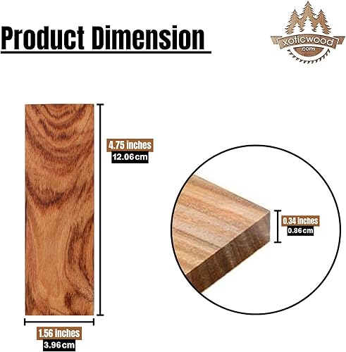 Vista 37 de IECAP LLC Bookmatched - Básculas de mango de cuchillo de boj - Materiales de mango de cuchillo - Básculas de madera natural para manualidades - Boje