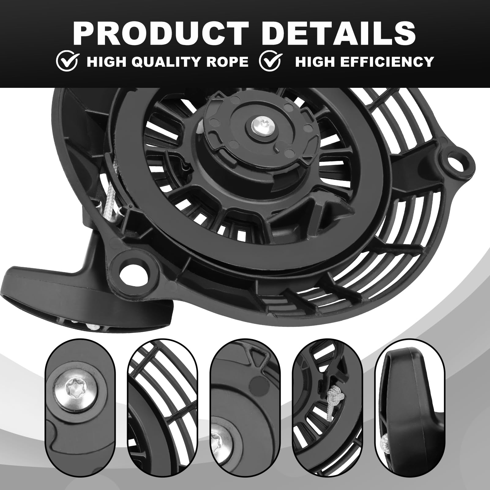 Avviamento a Strappo per Honda GC135 GC160 GCV135 GCV160 EN2000 Motore Tosaerba Avviatore Manuale