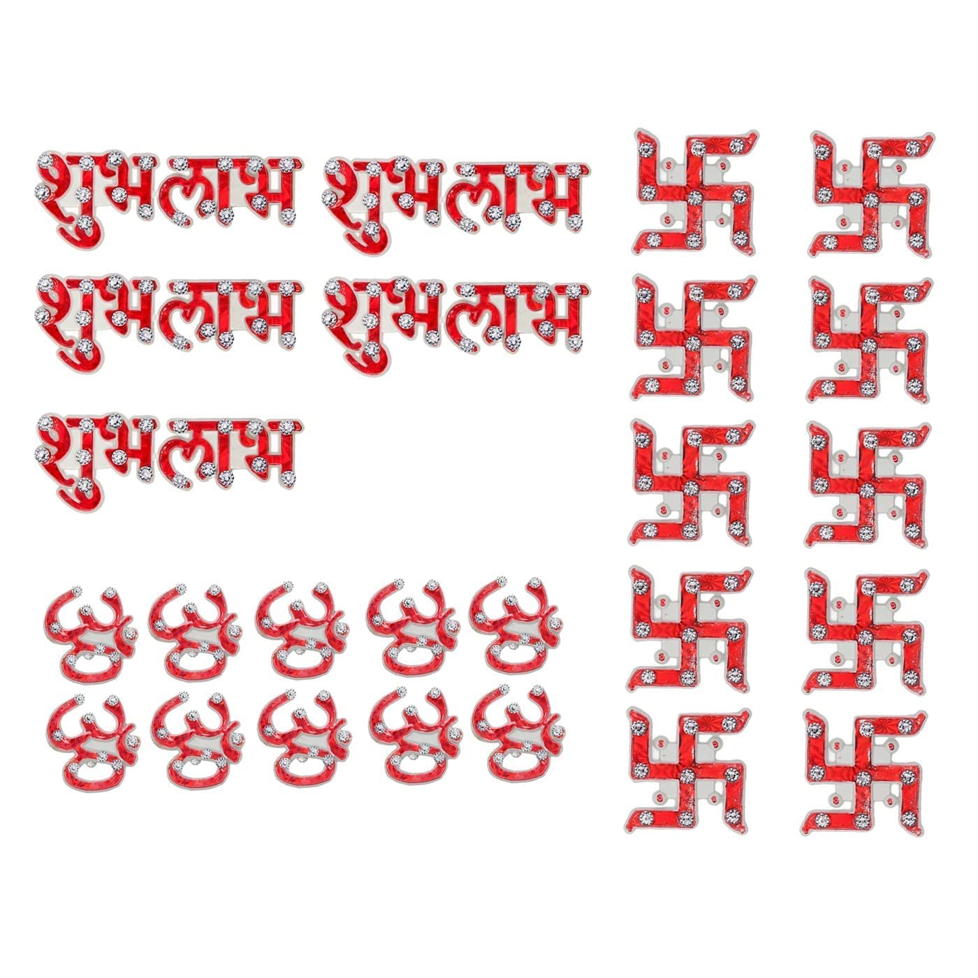 BOXO Combo of Shubh Labh Om and Swastik Stickers for Office Home Door Wall Puja Room Diwali Decoration (B0BFKZ1B3V) Amazon Price History, Amazon Price Tracker