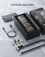 TowerTop 150 PSI elektromos légpumpa 7800 mAh akkumulátorral, LED kijelzővel 6
